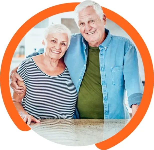 A happy senior couple