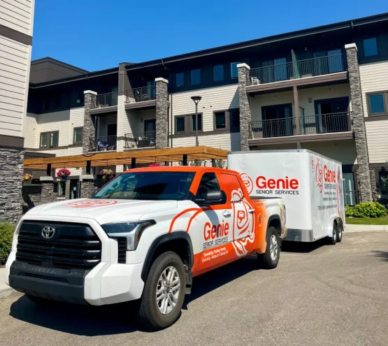 Genie's moving truck - clean and ready to help!